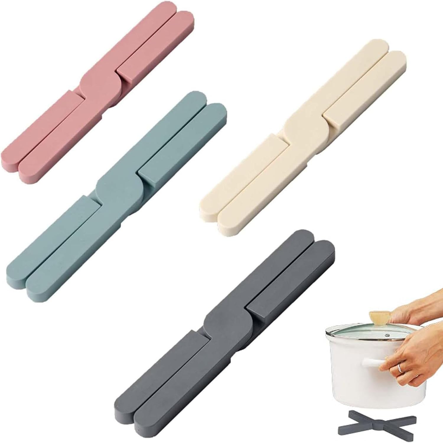 Protege Poele 4 Pièces Dessous De Plats, Sets De Table Ronds, Tapis De Protection Thermique, Fil De Coton Sous Plat Casserole Chaude, Maniques Tissées | Leroy Merlin