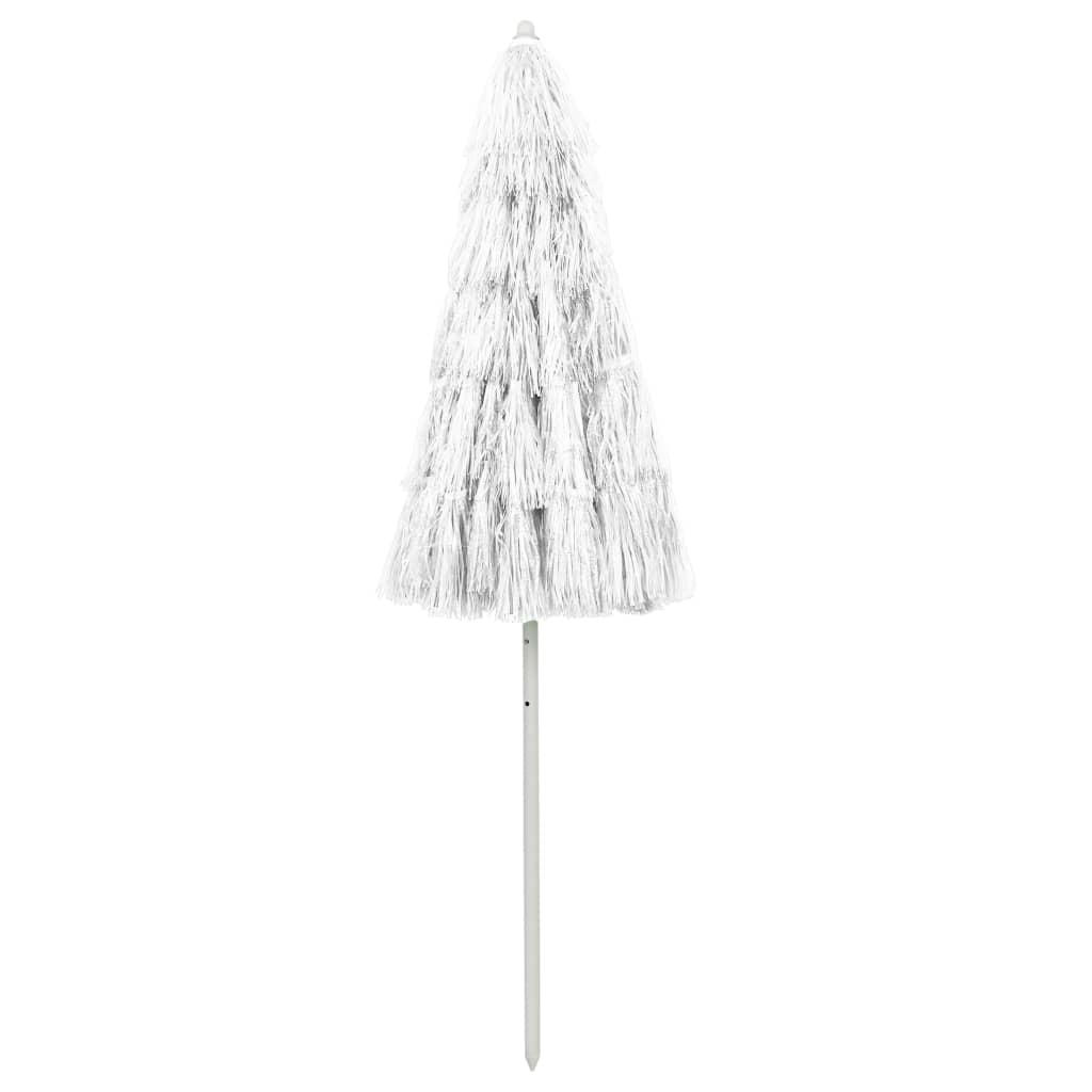 Maison Exclusive - Parasol de plage Hawaii blanc 240 cm - 2