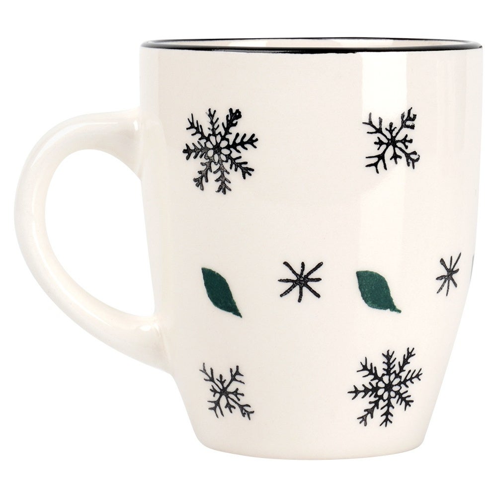 Kubek ceramiczny płatki śniegu 350 ml - 3