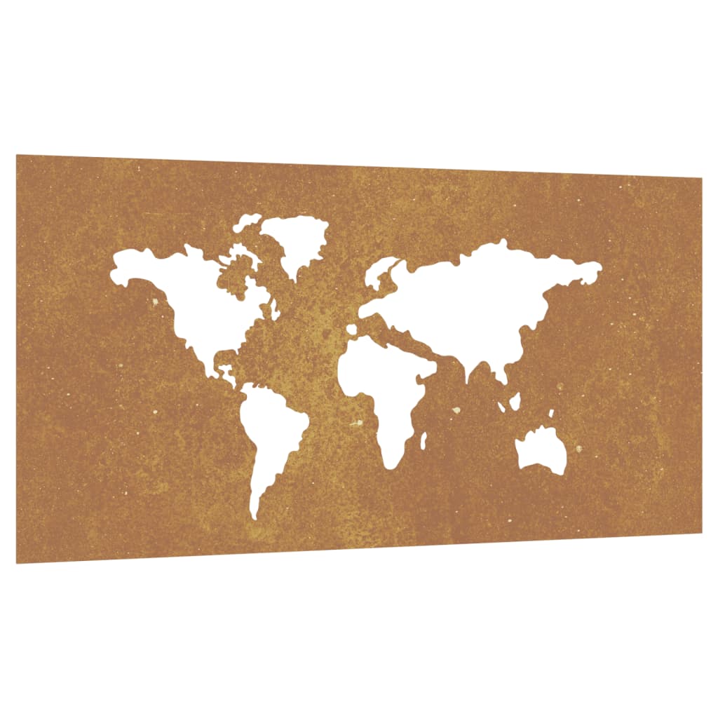Maison Exclusive - Décoration murale jardin 105x55 cm design de carte du monde - 2