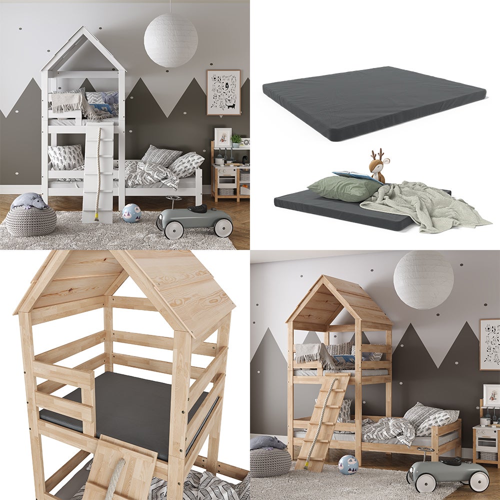 VitaliSpa Tiroir à Roulettes "Teddy" – Rangement Sous Lit Enfant – Bois Naturel (Hêtre) – 92 X 89 Cm