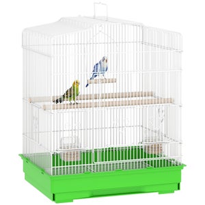 Mangiatoia Per Uccelli Relaxdays Da Appendere – Distributore In Ferro E Plastica, 42x13 Cm, Con 4 Posatoi, Colore Verde