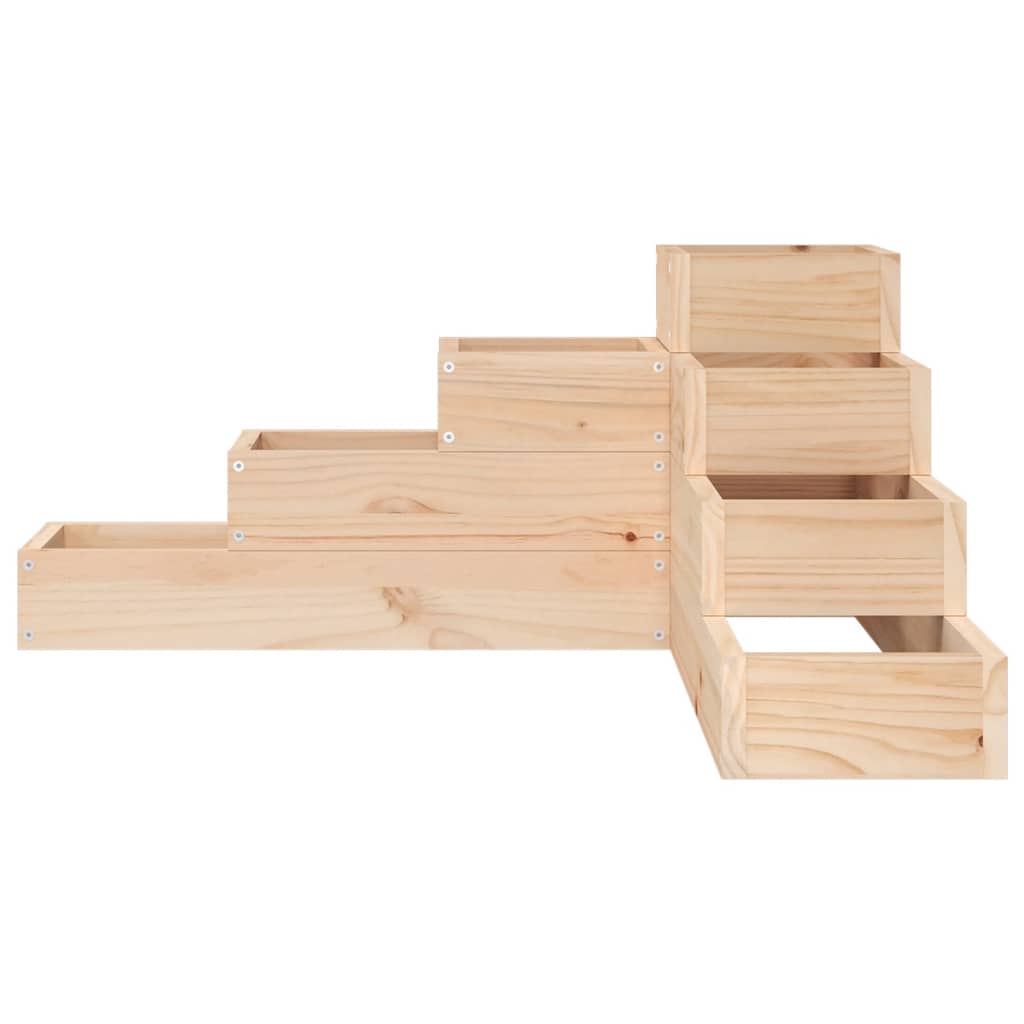 Jardinière 4 niveaux 80,5x79x36 cm bois de pin massif vidaXL - 4