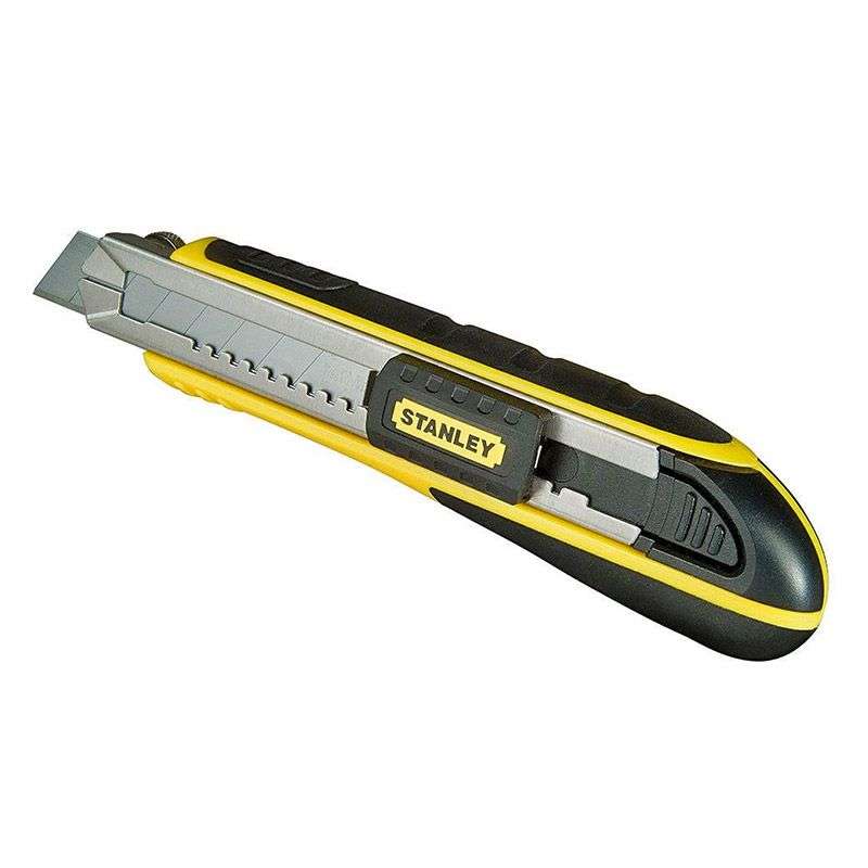 Nóż Stanley Fatmax 18 mm z szybkim mechanizmem i kasetą na 6 ostrzy