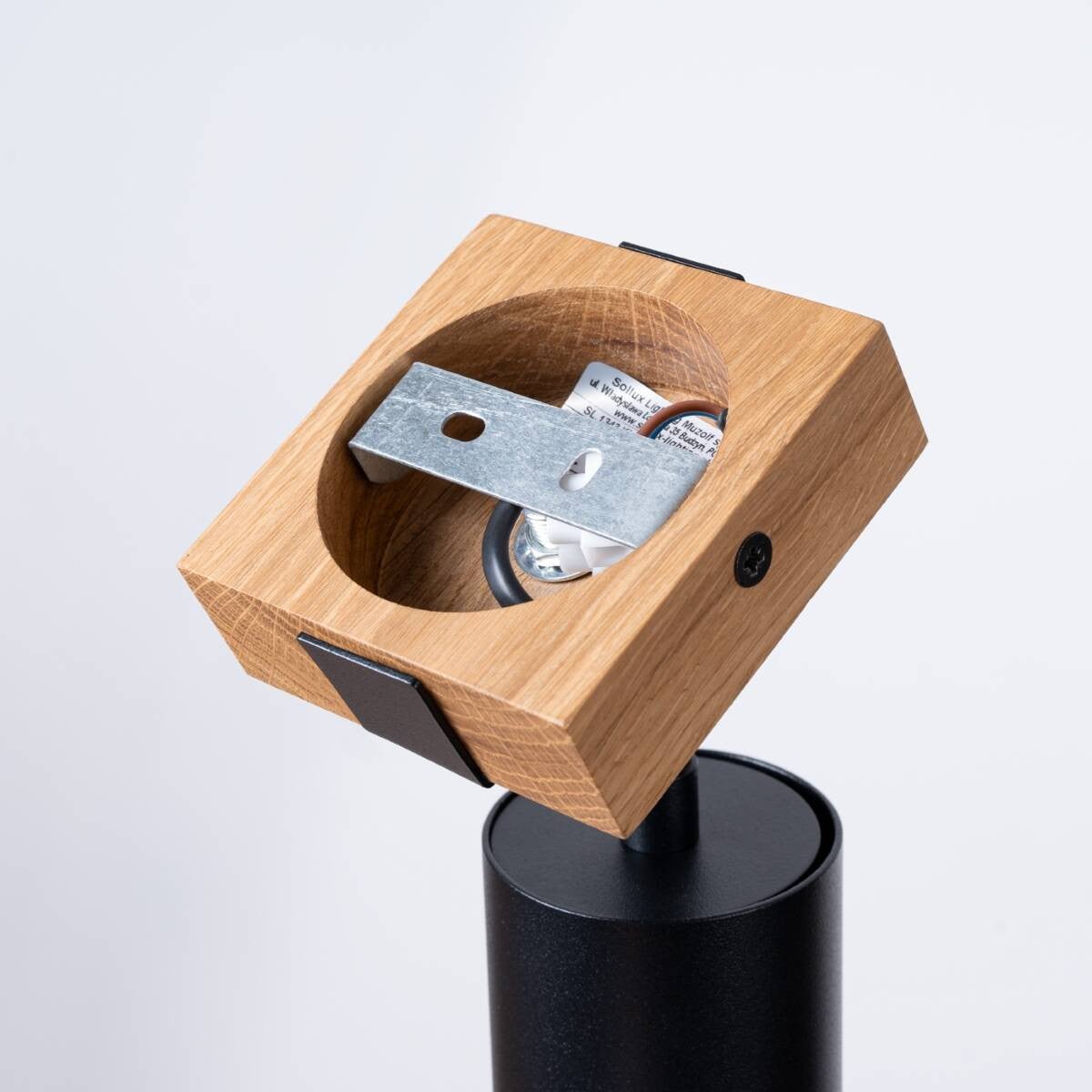 Applique Acier Noir/Bois Naturel GU10 1 Fager - 7