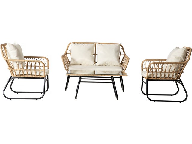 Salon de jardin rotin 