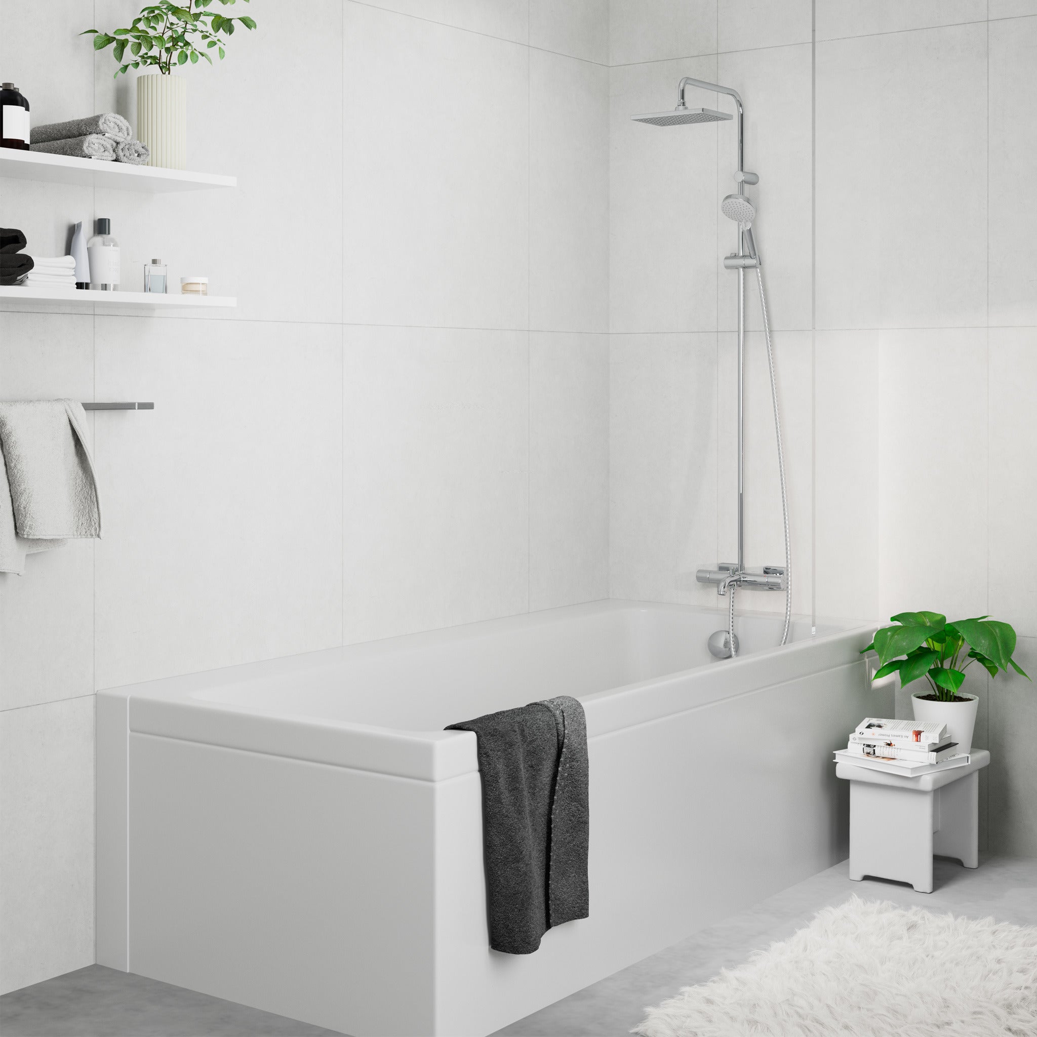 Colonne bain douche thermostatique HANSGROHE Vernis Shape 230 chromé - 8