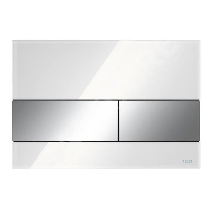 Plaque De Chasse D’eau Double TECE – Pour Modèles 9240401/07/17 – Chrome, Noir Ou Blanc – 220 X 150 Mm