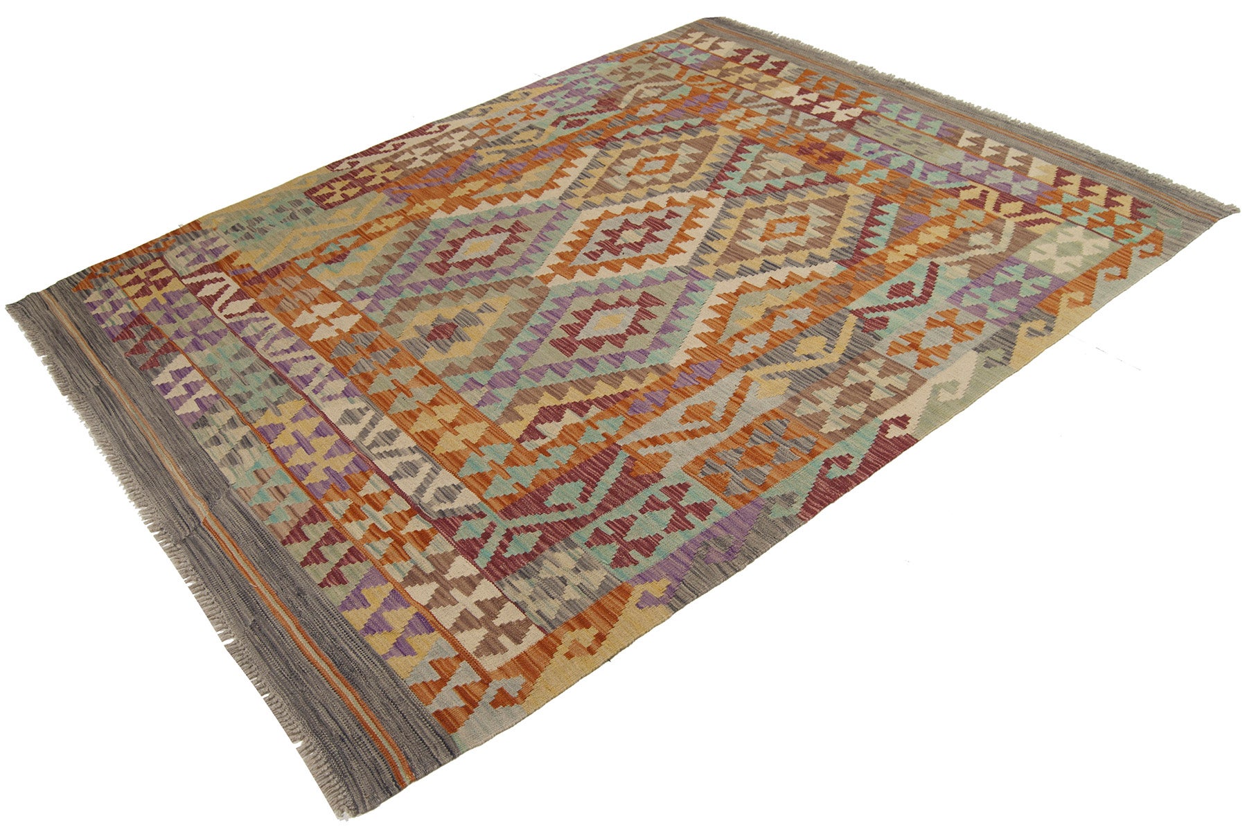 195x152 cm autopentio original kilim estilo clásico hecho a mano fácil de limpiar