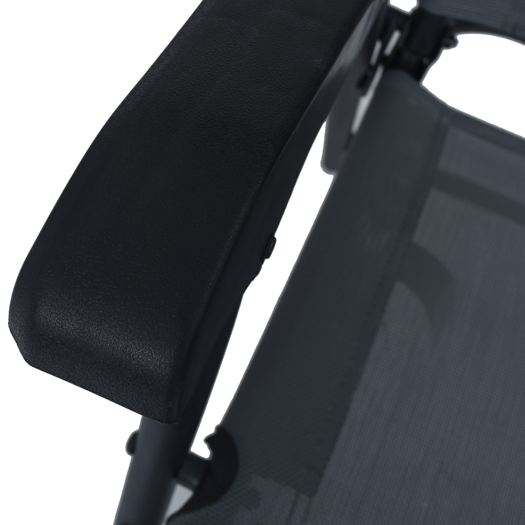 Maison Exclusive - Sedie da Giardino Pieghevoli 2 pz in Textilene Grigie - 8