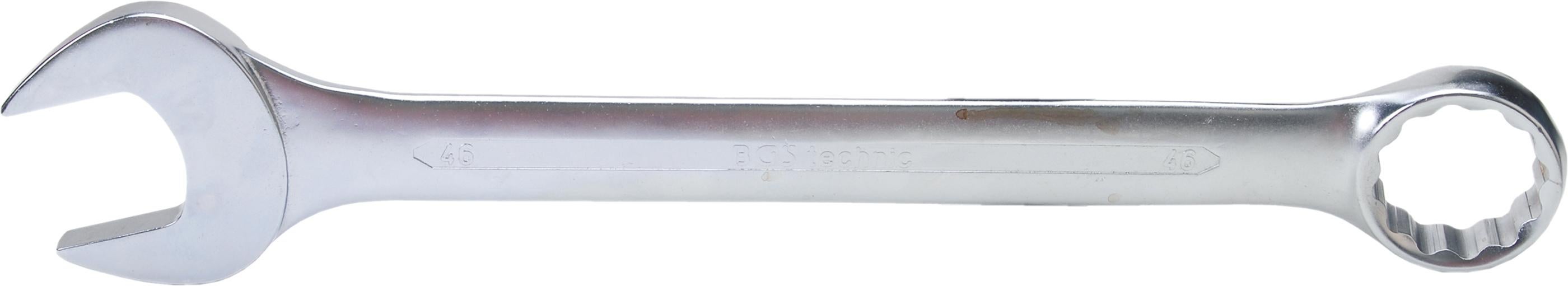 Klucz płaski BGS Kuta na zimno 15° Profil dwunastokątny 46 mm 492 mm