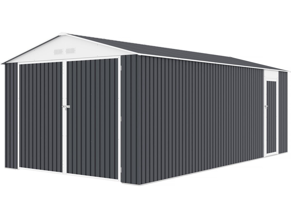 Garaz metalowy "Houston" 18,56m² - Antracyt