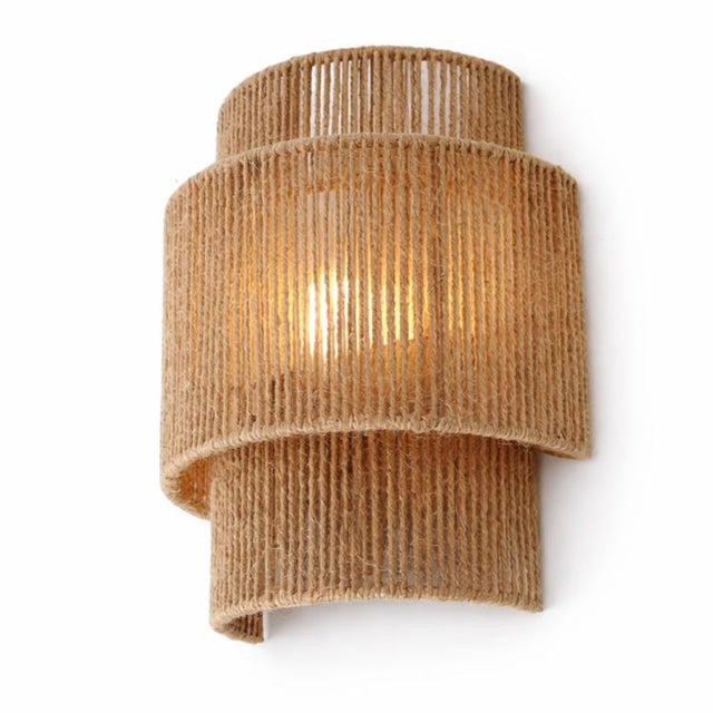 Aplique de Pared Moderno de Cuerda de Yute 