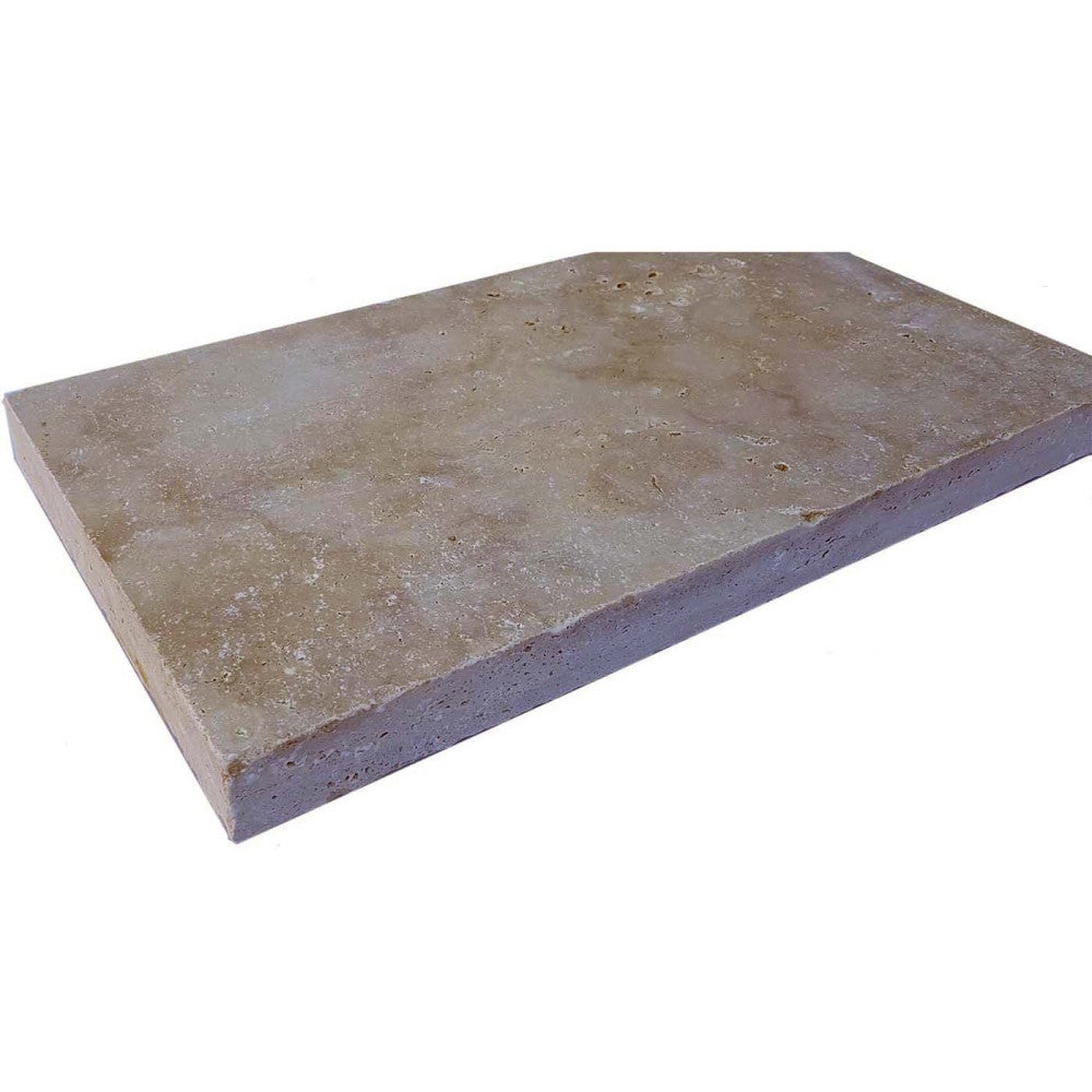 Margelle de piscine travertin beige mix 1er choix 61x33x3 cm bord droit - 3