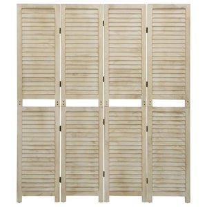 Paravento T752, parete divisoria con ripiani 170x125cm, look Paravento T752, parete divisoria con ripiani 170x125cm, look