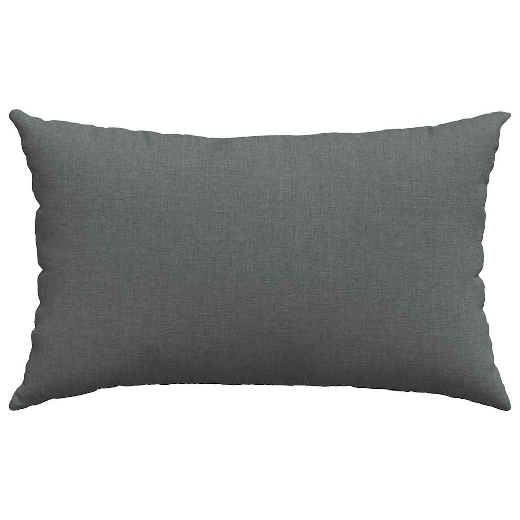Coussins de canapé 2 pcs Gris foncé 50 x 30 cm tissu vidaXL - 6
