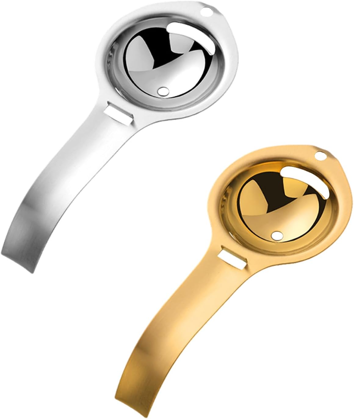 2-częściowy separator białek jaj, narzędzia kuchenne, narzędzia ze stali nierdzewnej, narzędzia do filtrowania płynu jajecznego, akcesoria kuchenne