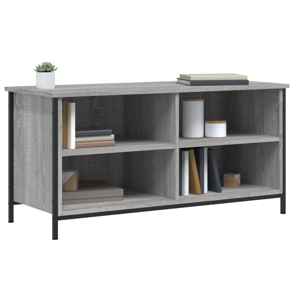 Meuble TV Sonoma gris 100x40x50 Bois d'ingénierie - 3