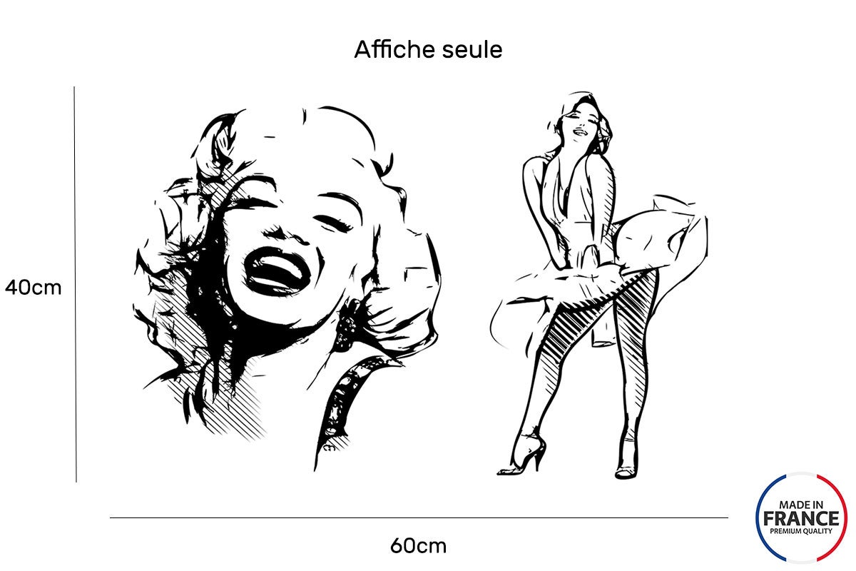 Poster, Affiche Marilyn Monroe, 1955 en ligne | 3+1 GRATUIT