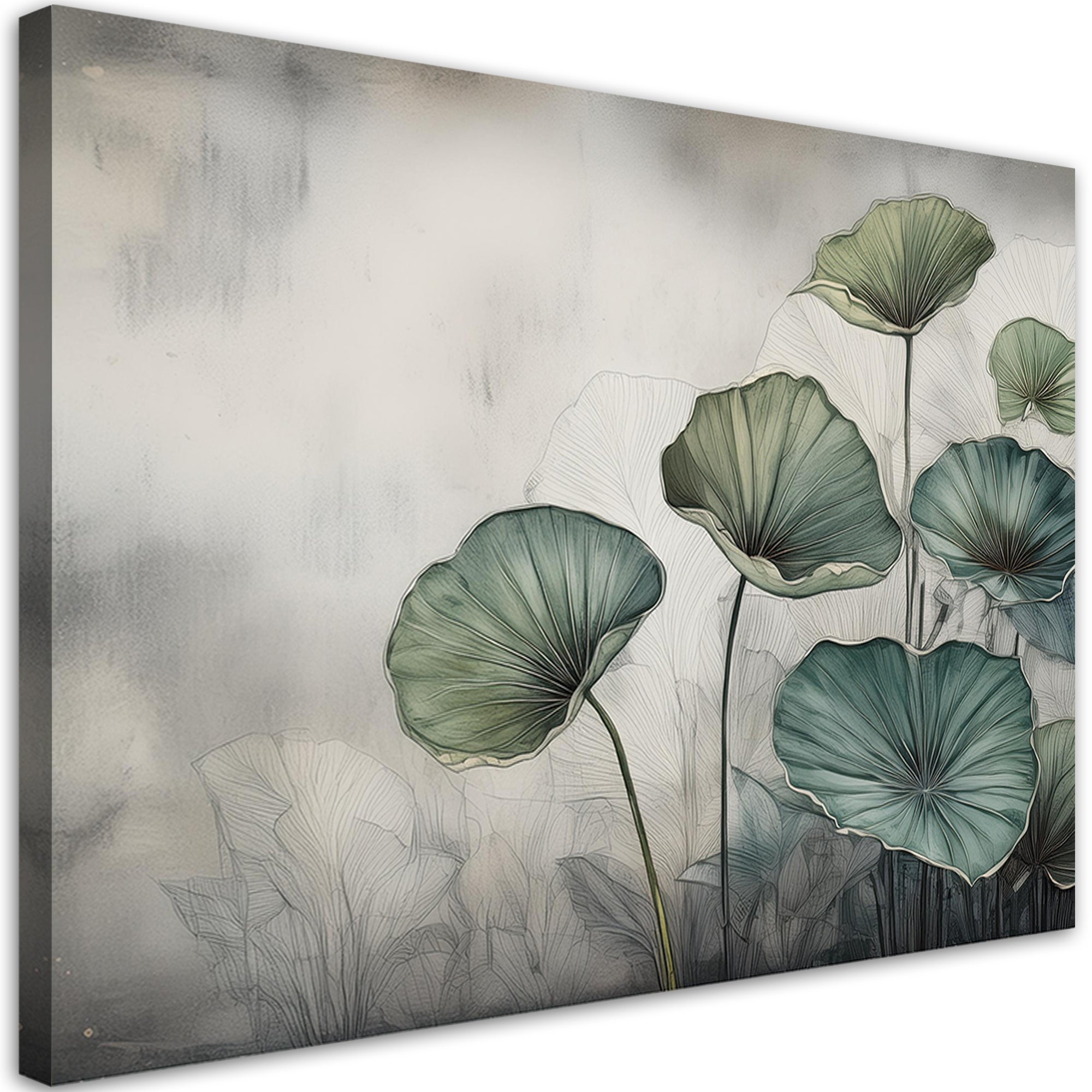 Obraz na płótnie, Zielone liście 90x60