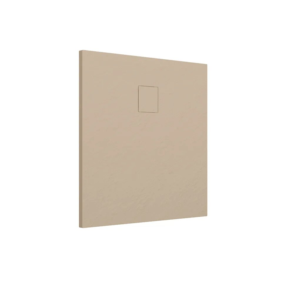 Receveur de douche 80 x 80 cm couleur ivoire effet pierre | Samos - 4