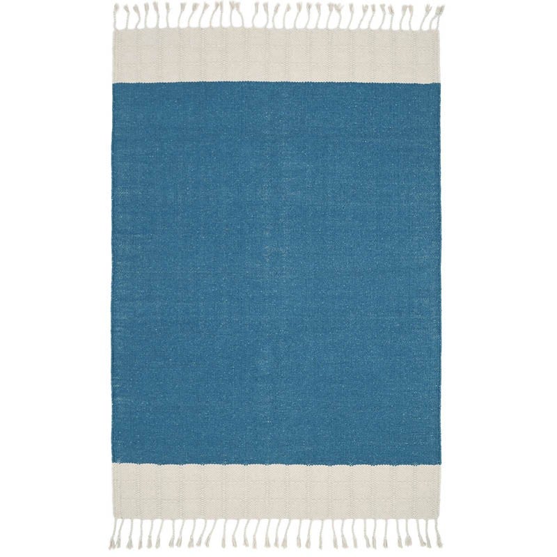 Tapis Contemporain Rectangle 100x150cm Lucia bleu colbert - 2