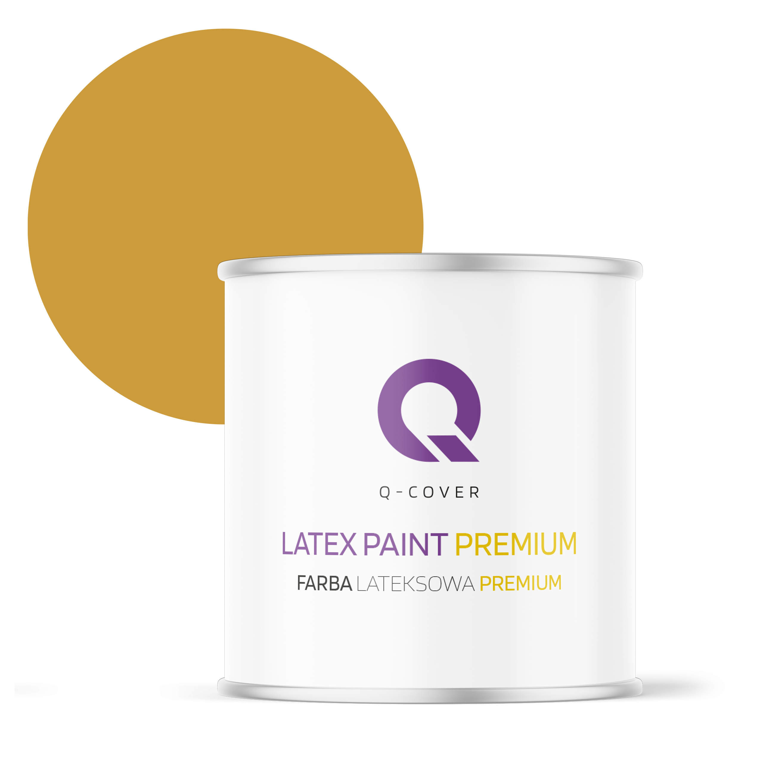 Farba Lateksowa Premium Plamoodporna do Ścian i Sufitów Q-Cover Sepia H6737 Głęboki Mat 2L