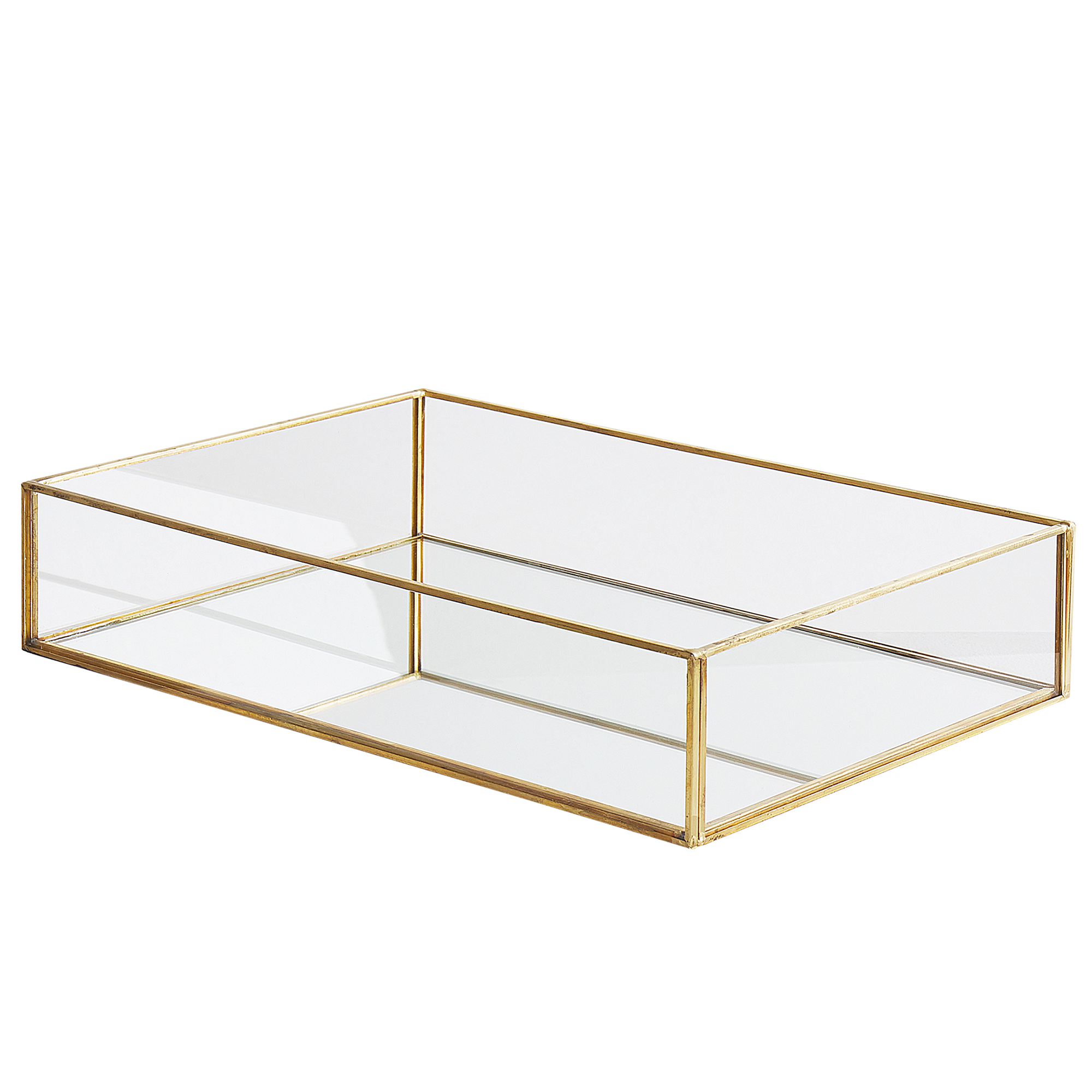 Tavă decorativă GRENOBLE Sticlă Auriu