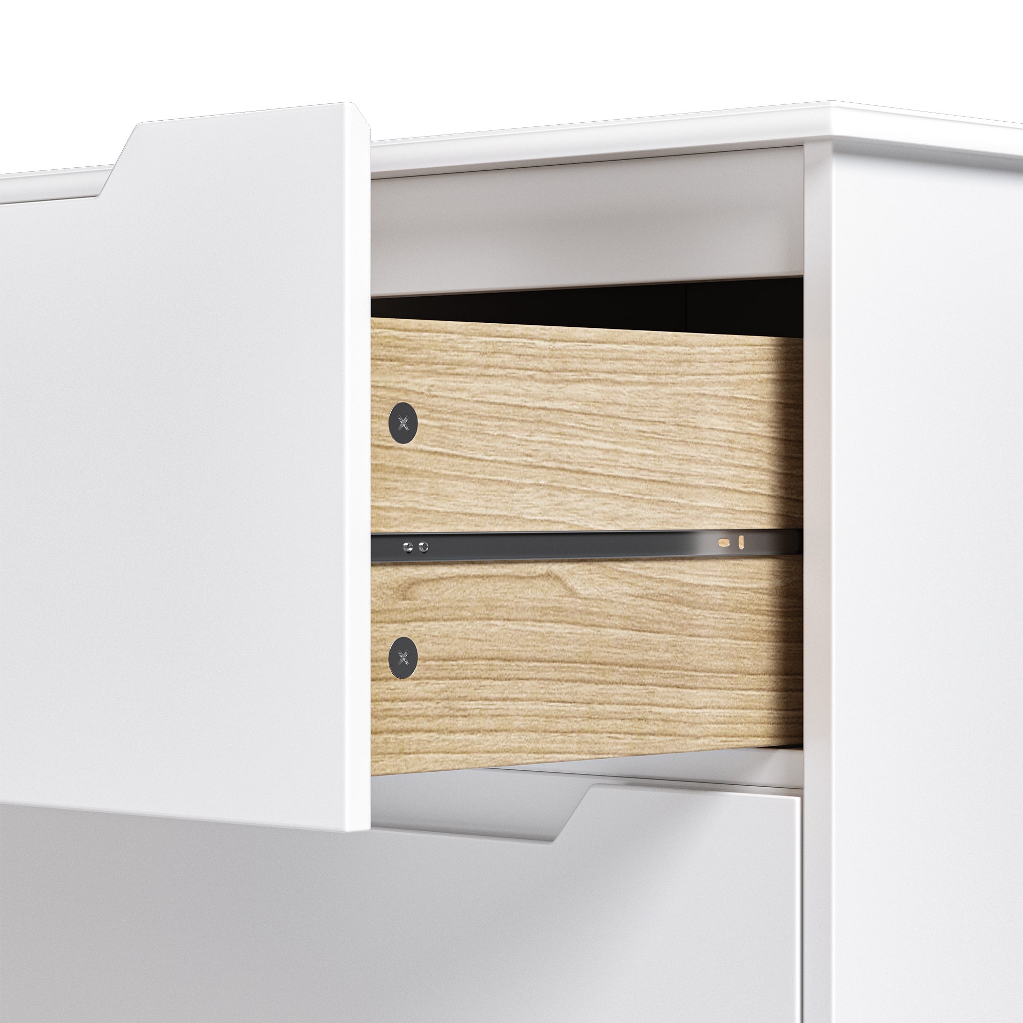 Cómoda de 7 Cajones Blanco 120 x 40 x 83 cm Bealife - 5