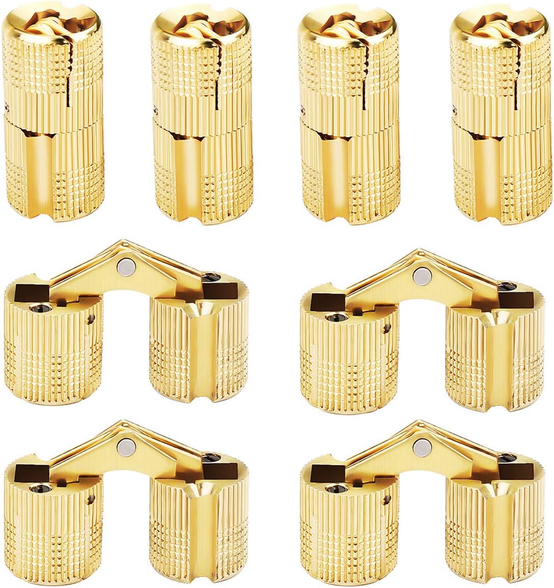 4 Cerniere A Botte In Ottone Heaveant 14mm - Cerniere Nascoste 180° Per Scatole Gioielli - Foto 8