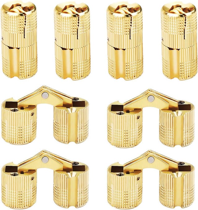 35 Pcs Pur Cuivre Laiton Charnière Caché Invisible Caché Tonneau 35 Pcs Pur Cuivre Laiton Charnière Caché Invisible Caché Tonneau