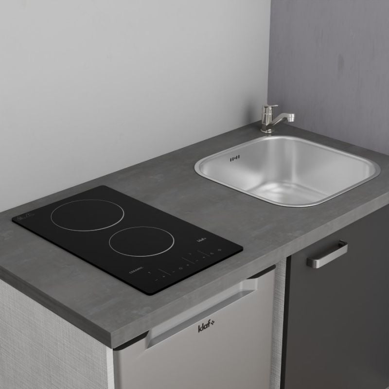 Kitchenette K02L-PT - 120 cm avec plan de travail et évier - 3