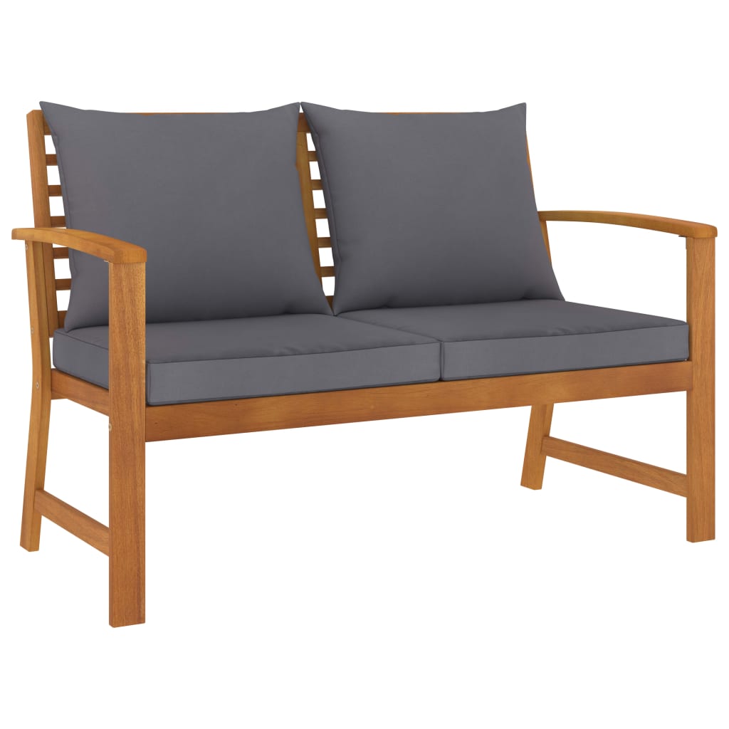 Maison Exclusive - Salon de jardin 3 pcs avec coussin Bois d'acacia solide - 4