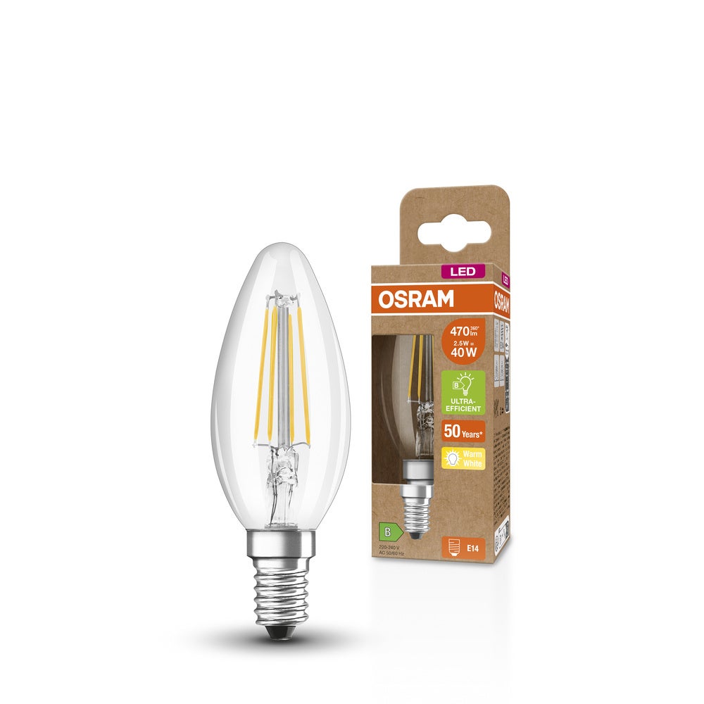 Ampoule LED OSRAM SUPERSTAR+ CLASSIC B FIL 40, 2,5W, 470lm - 3