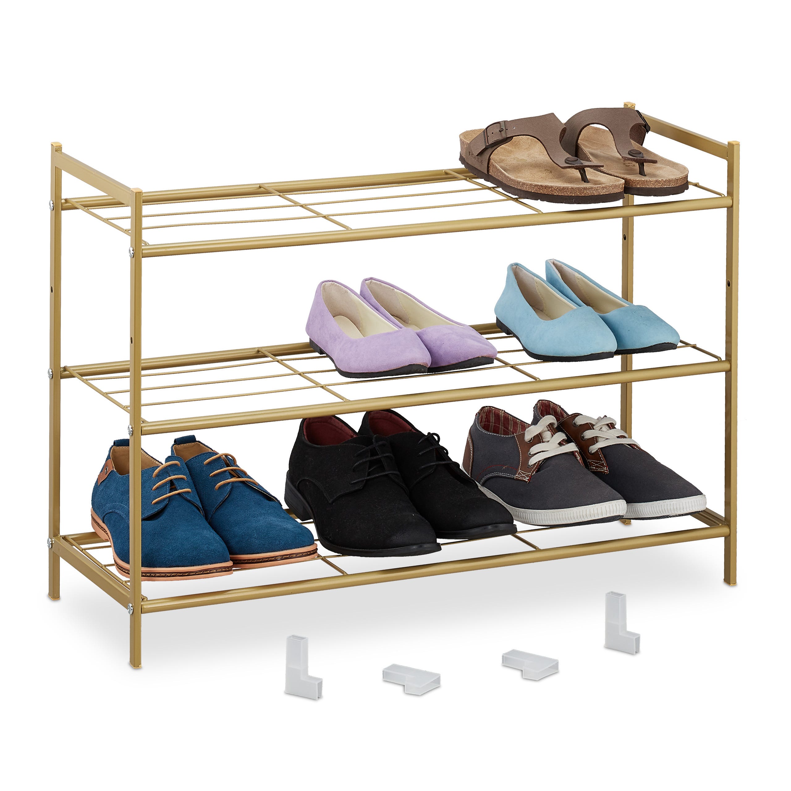 Relaxdays Scaffale in Metallo, HxLxP: 107 x 56 x 28 cm, Mobiletto Relaxdays Scaffale in Metallo, HxLxP: 107 x 56 x 28 cm, Mobiletto