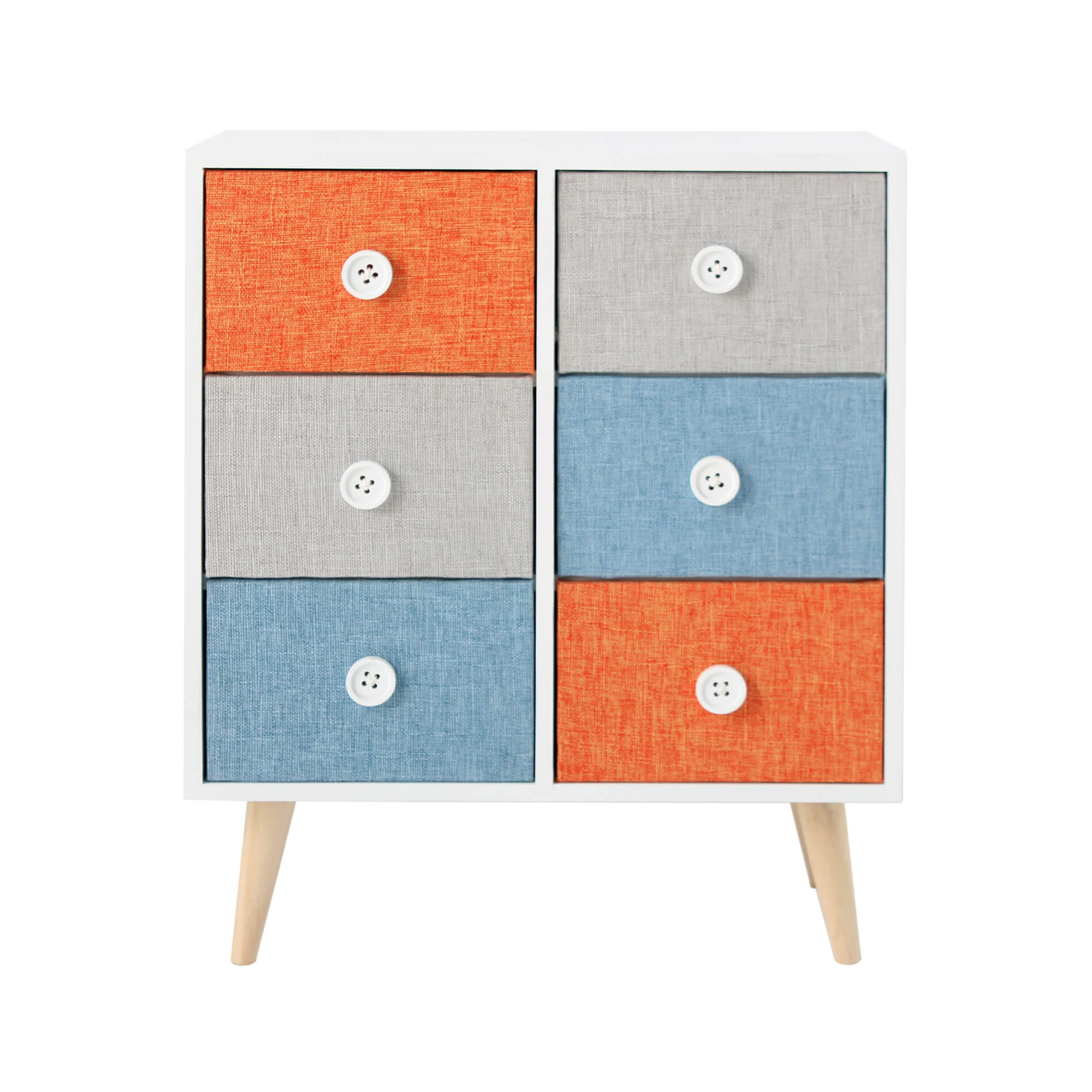 Rebecca mobili commode moderne avec 3 tiroirs sculpté bois métal
