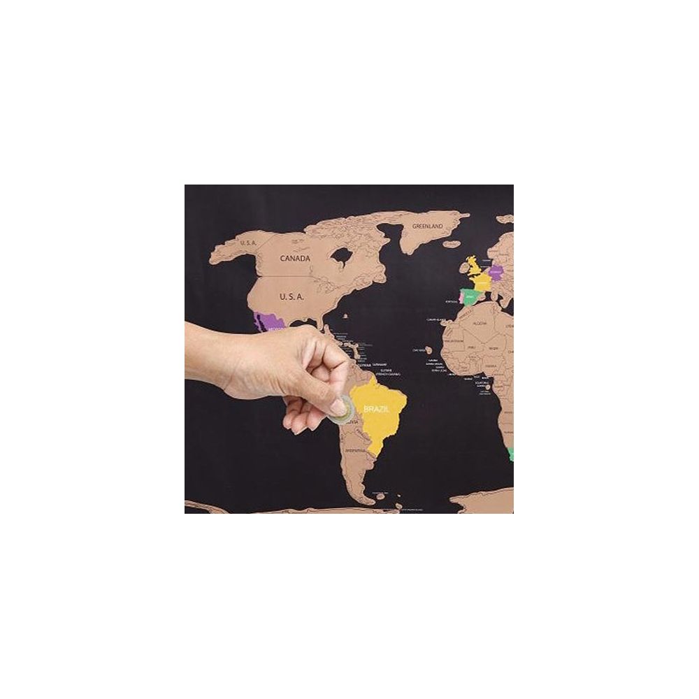 Poster à gratter Carte du monde Sil - 3