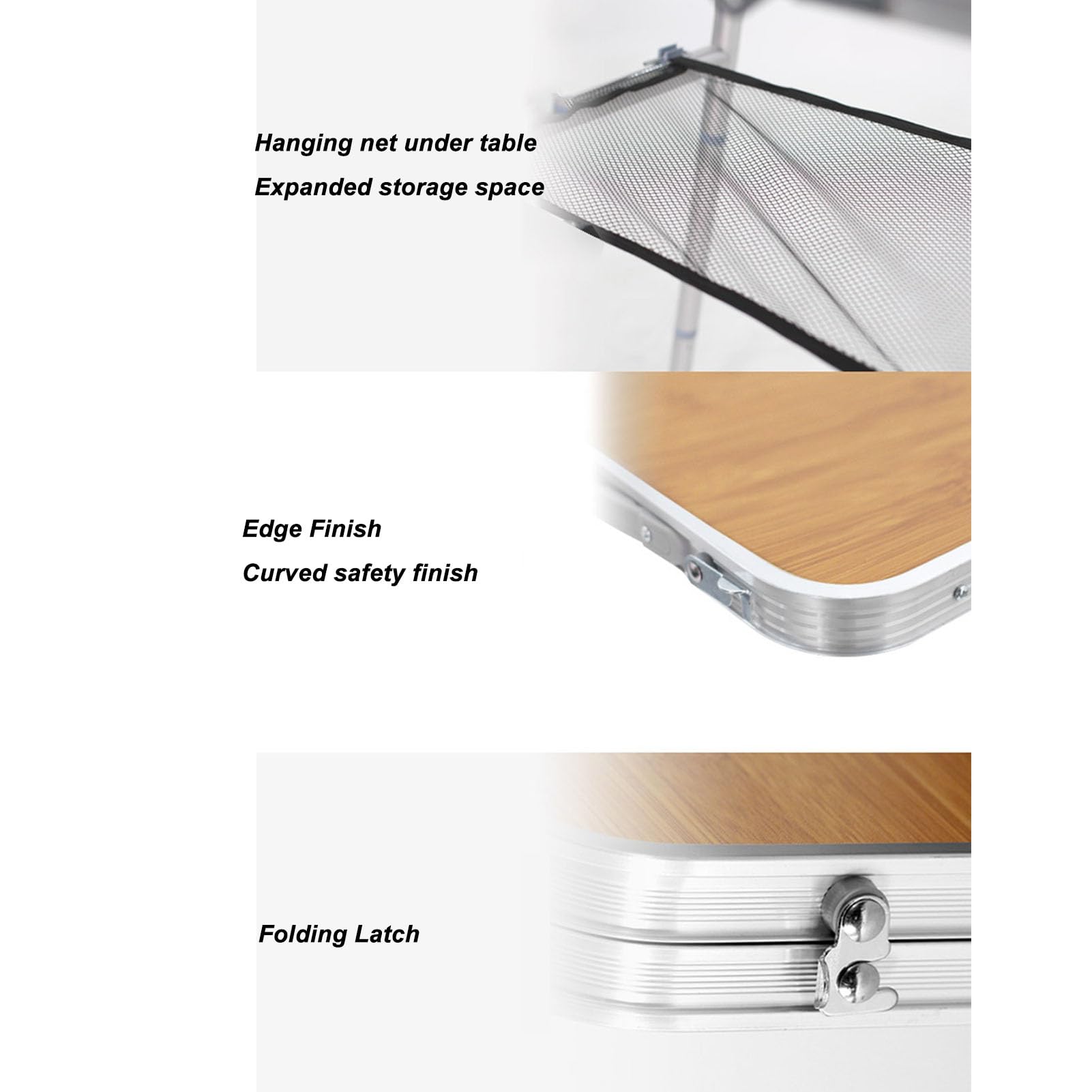 Table de camping Table de pique-nique pliante portable légère pour activités de - 6