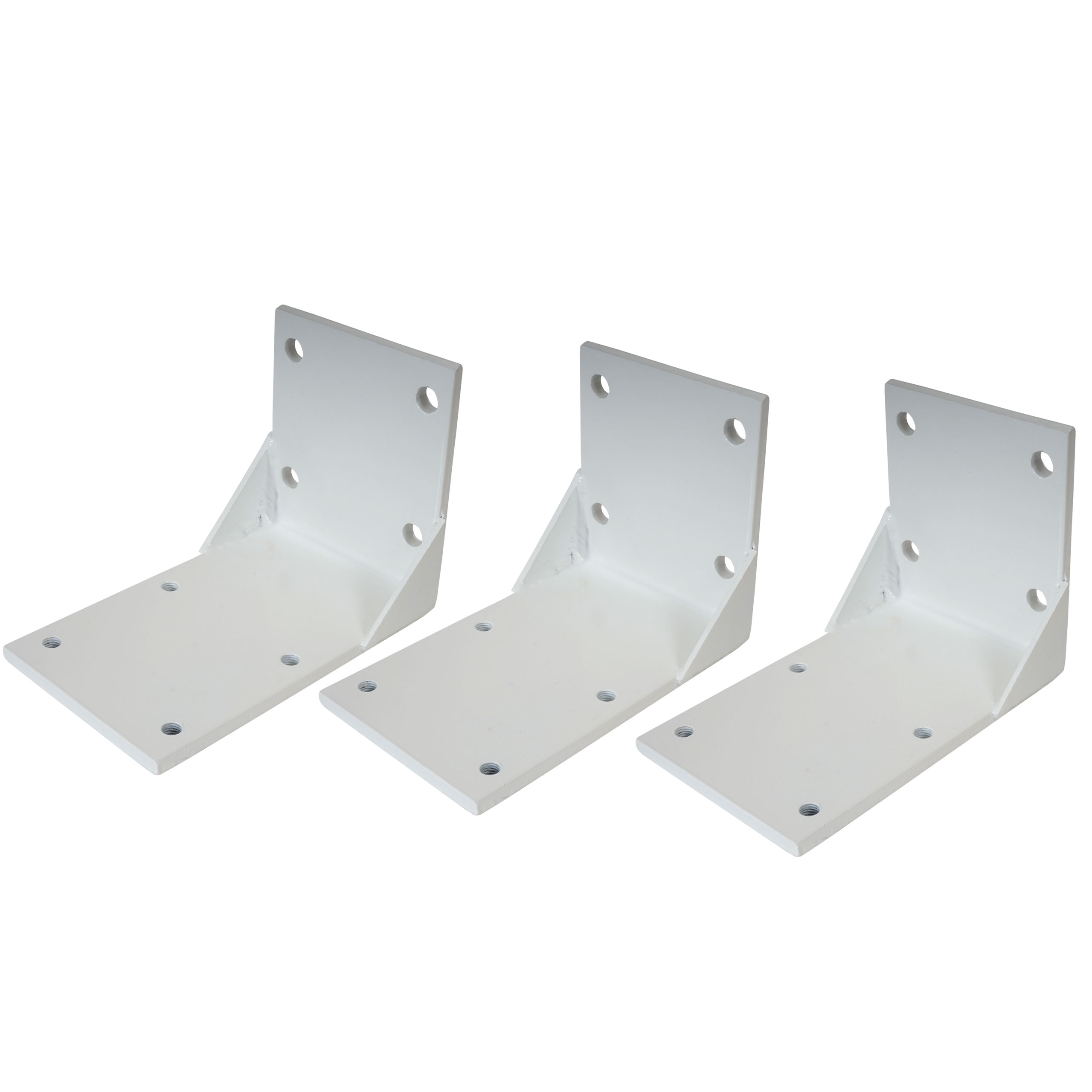 Zestaw 3 adapterów sufitowych do markiz kasetonowych T124, uchwyt do montażu sufitowego ~ biały