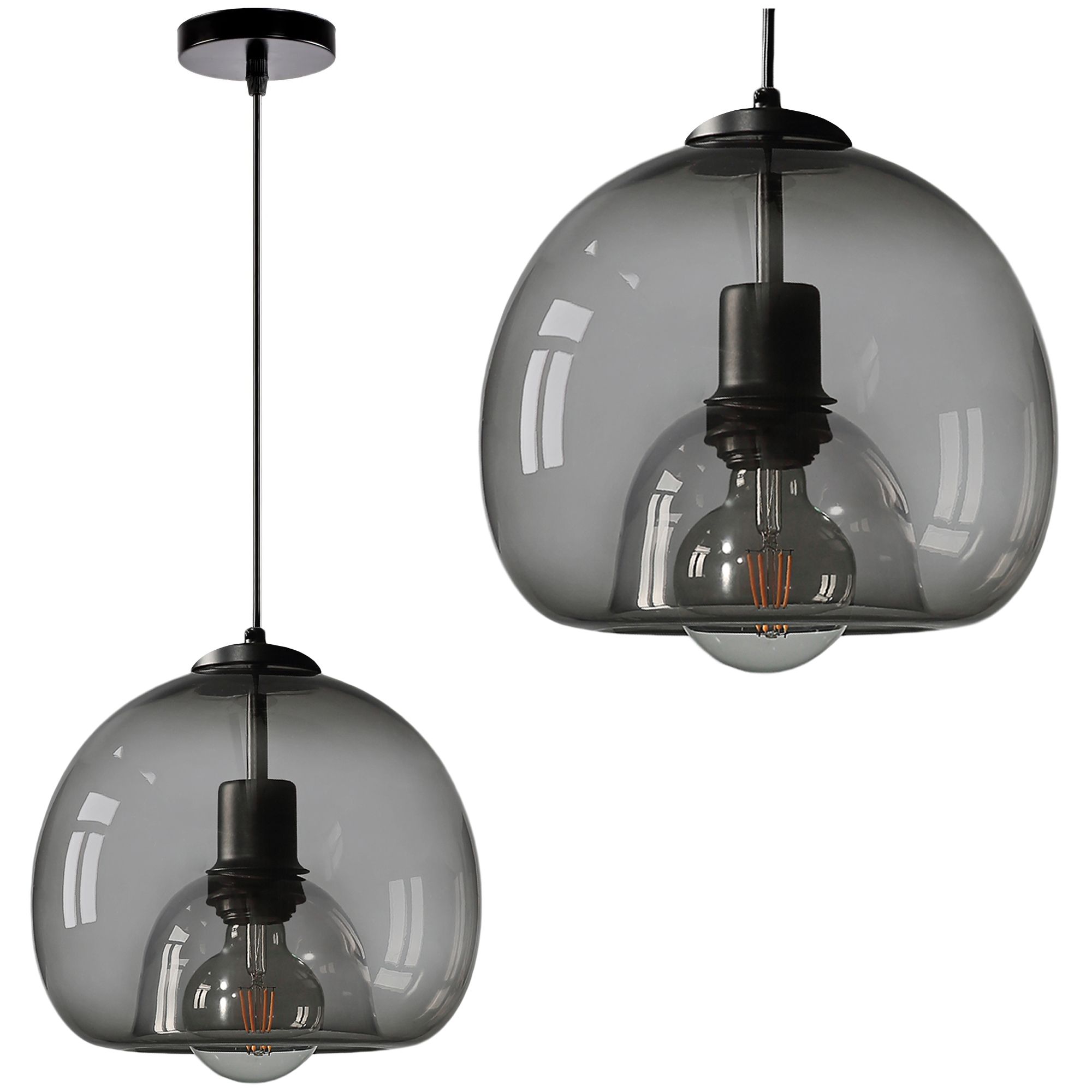 Lampa Sufitowa Wisząca Toolight App1027-1Cp Czarny