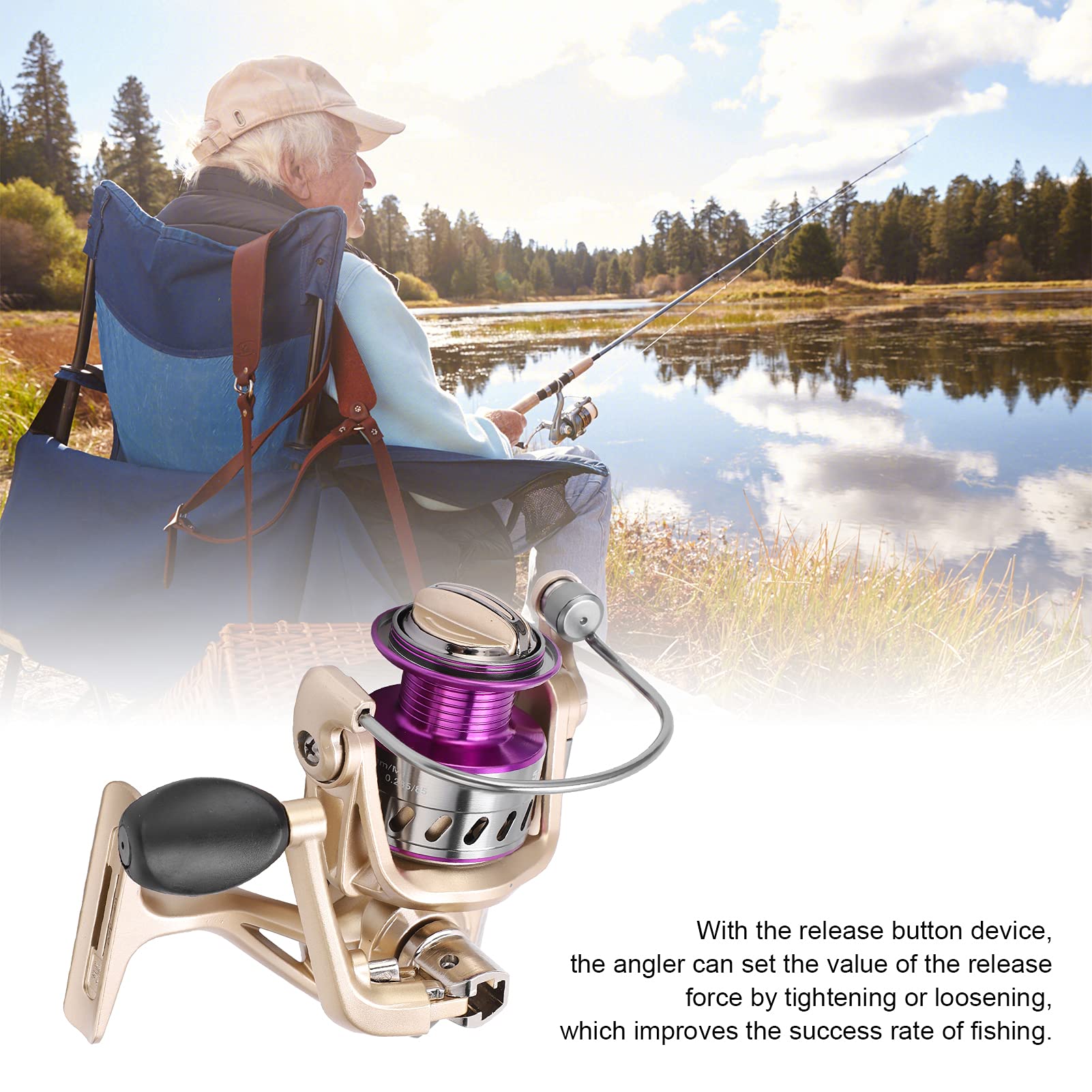 Mulinello 5.2:1 5+1BB Destra Sinistra Mulinello da pesca intercambiabile Coppa in metallo - 5