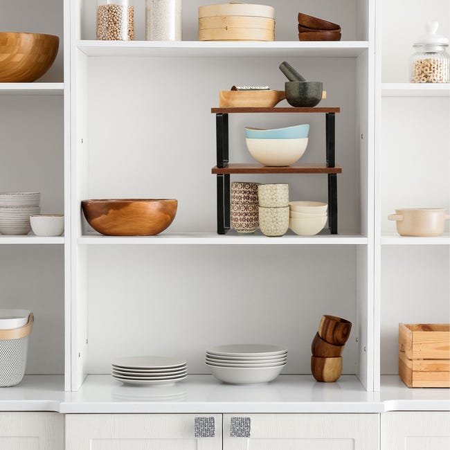 Organizzatore Spezie Allungabile A 3 Ripiani - Espandibile Per Dispensa O Mobile Cucina, Nero - Foto 8