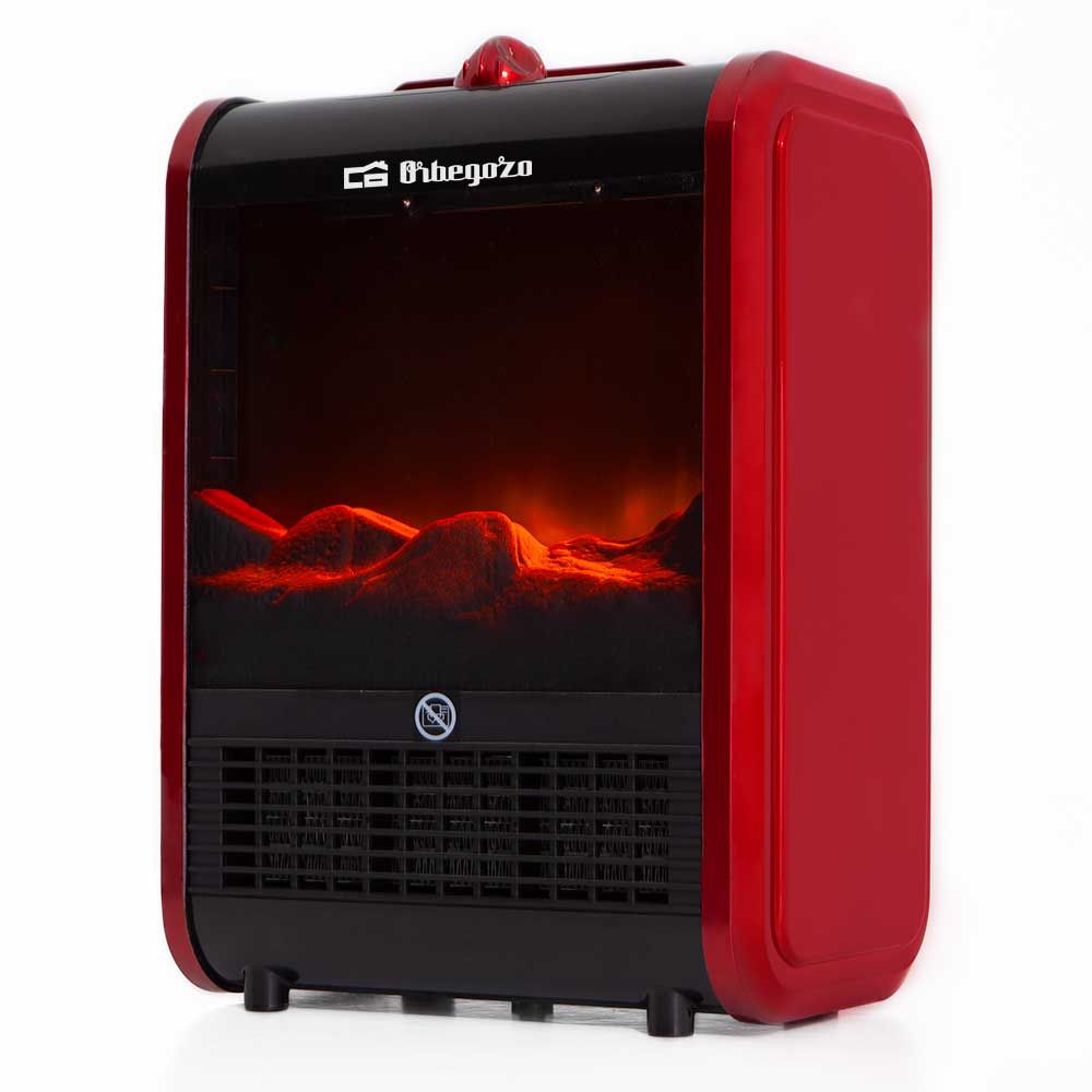 Kominek elektryczny Orbegozo CM 9015 1500 W Czerwony z regulatorem obrotowym