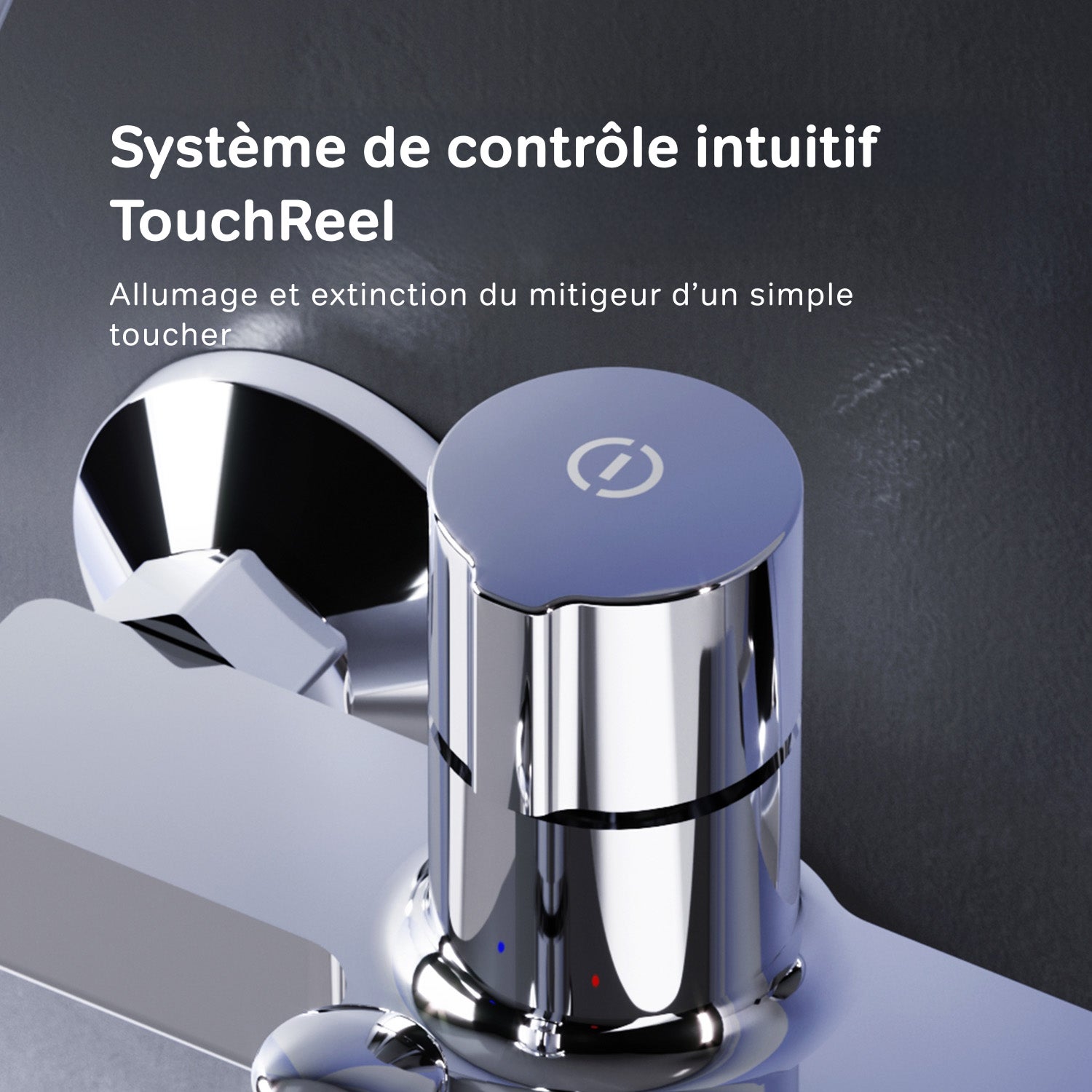 Mitigeur de baignoire mécanique Robinet salle de bain, mitigeur de bain, Chromé X-Joy FXT10500 AM PM - 6
