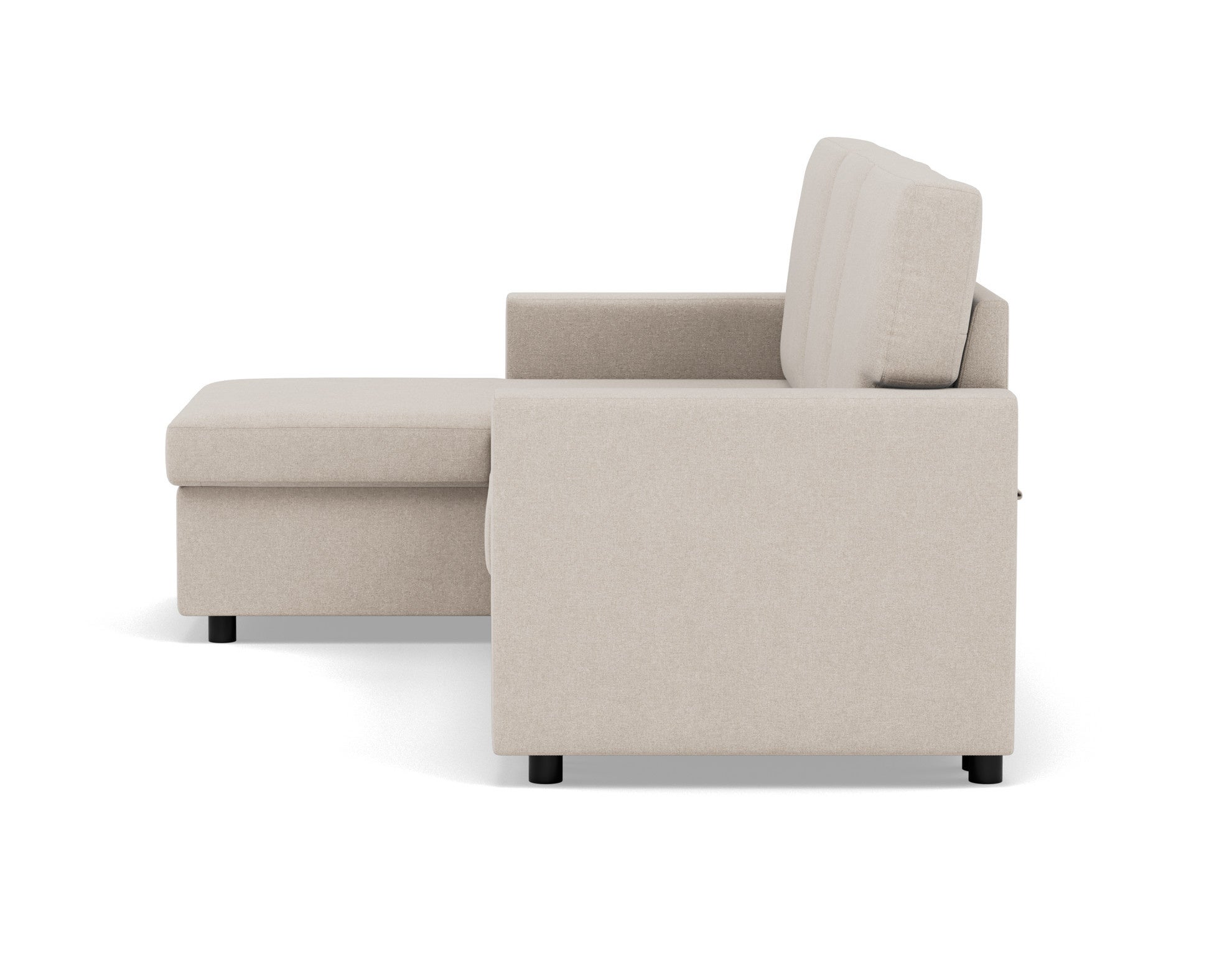 Canapé d'angle réversible convertible 4 places en tissu beige - MEIYA - Best Mobilier - 5