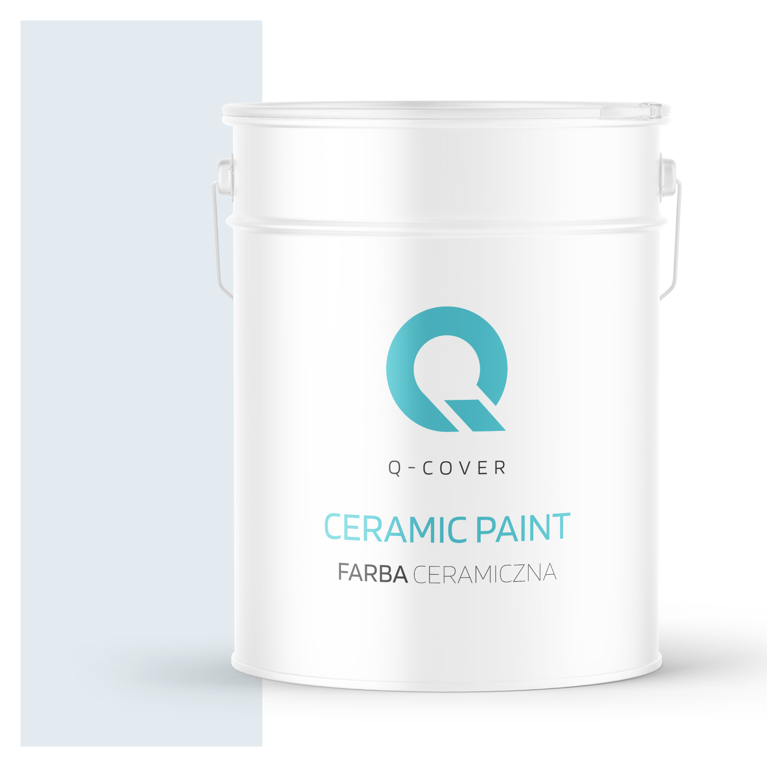 Farba Ceramiczna Do Ścian i Sufitów Q-Cover Biel złamana w błękit H0179 Głęboki Mat 10L