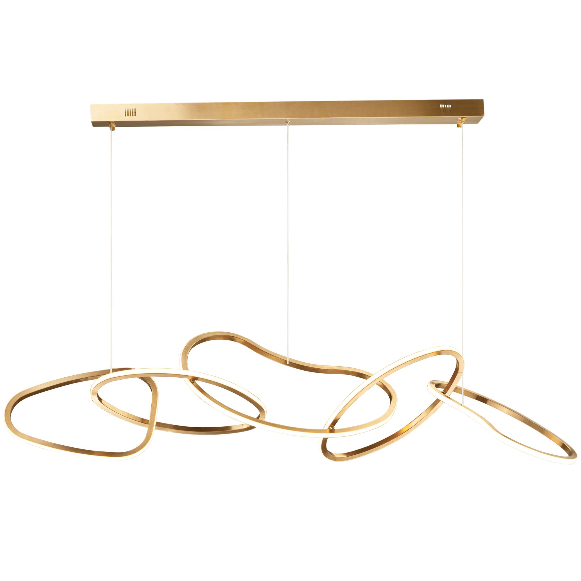 Lampa Sufitowa Wisząca Led Toolight App1054-Cp Złoty