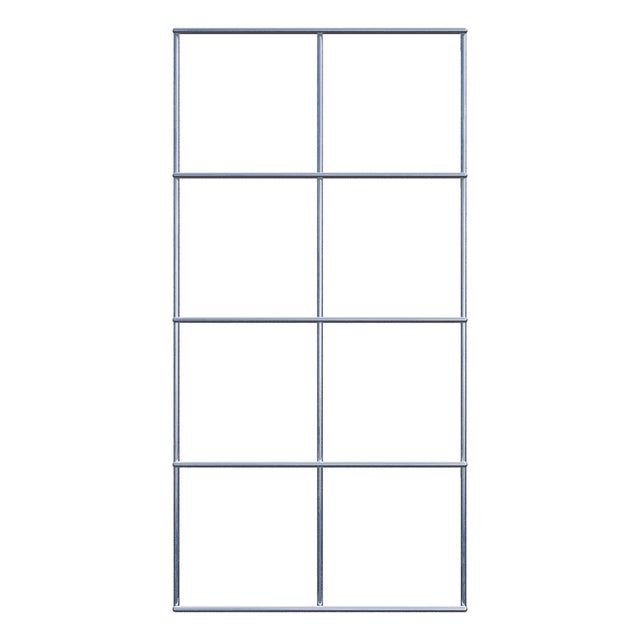 Grille de gabion en acier galvanisé robuste, mailles 10 x 10cm, idéale pour murs ou décor de jardin. - Dimensions: 20x40cm