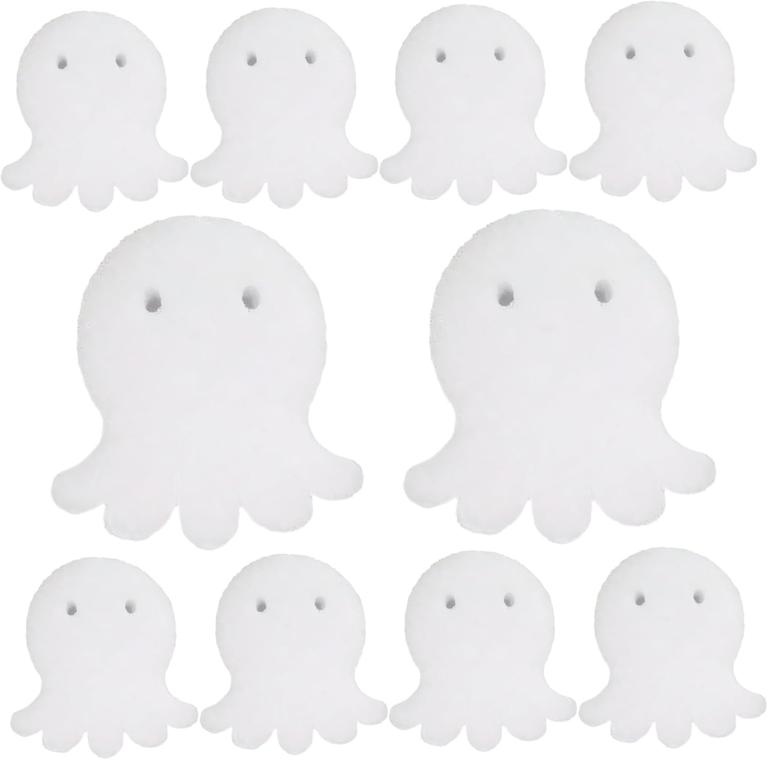 Lot 10 Boules Hochets à Coudre Blanc 24mm – Plastique ABS Inox, Jouet Sonore Pour Doudou, Bébé, Animal – Kit DIY Pour Poupées Et Peluches