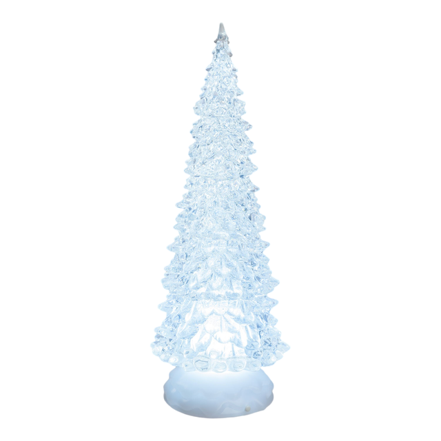 Albero Di Natale Glitterato A Specchio Oro H 30 In Poly | Decorazioni Natalizie - Foto 3